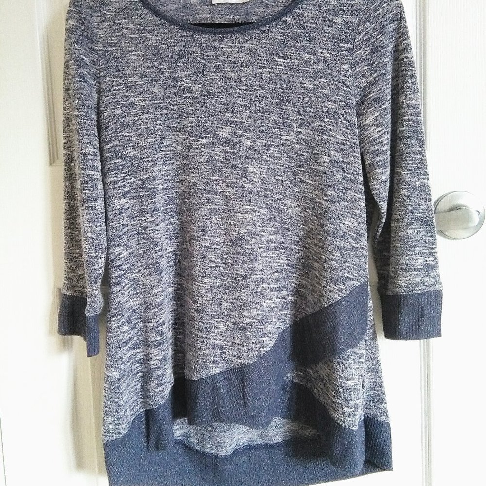 Ricki's Blue High Low Hem wrap Knit Top